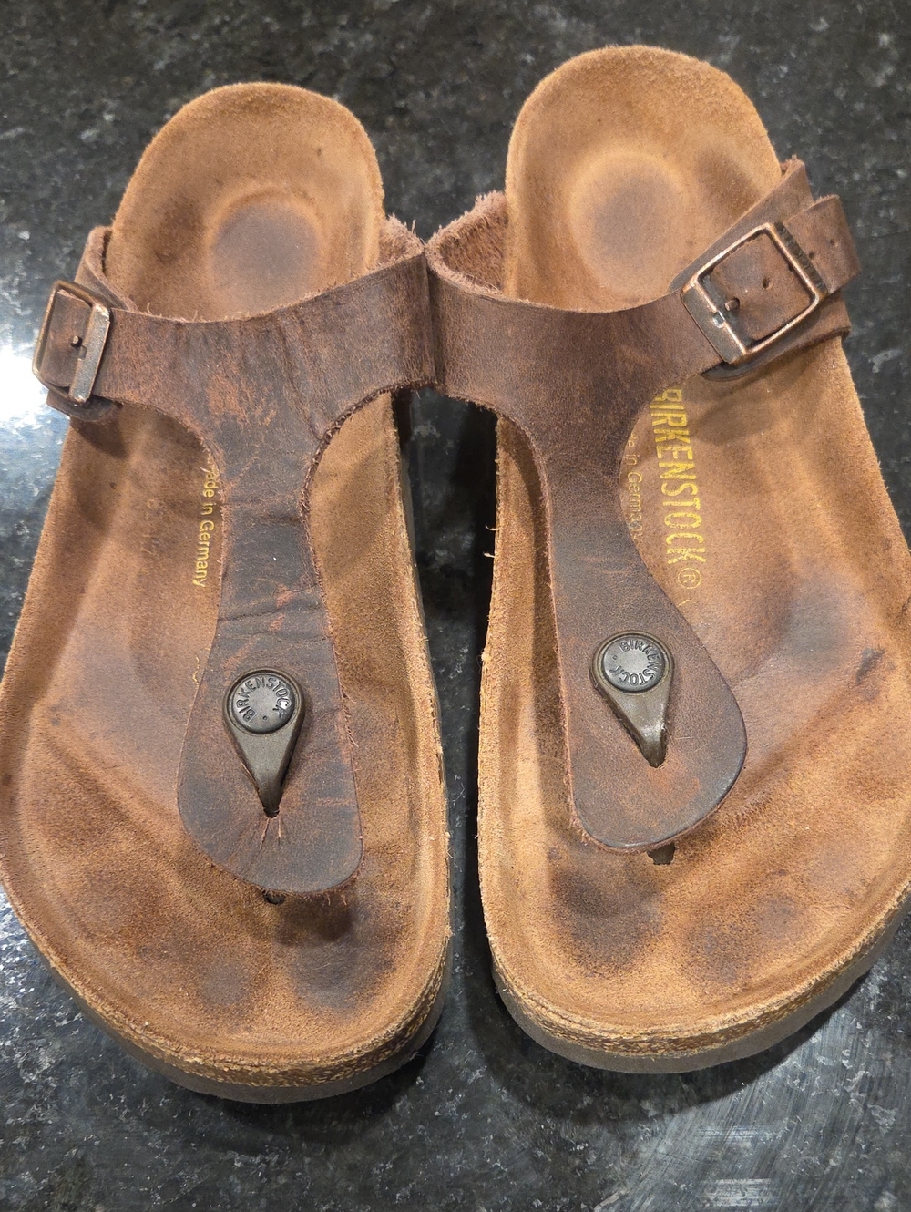 Birkenstock Gezeh Brown Sandals Size 39